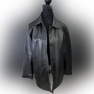 Vintage Y2K Centigrade Black Genuine Leather Jacket Women’s Small